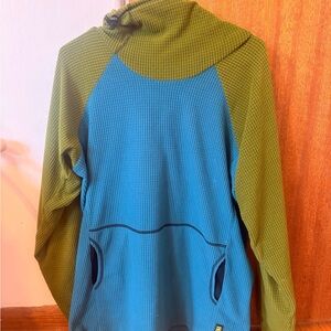 Melanzana Men's microgrid size large  - green and Teal